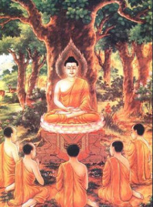The Buddha delivered his first sermon at Sarnath